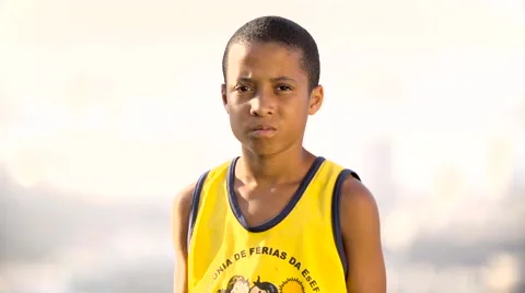 Portrait of boy wearing sando Stock Footage 61292512