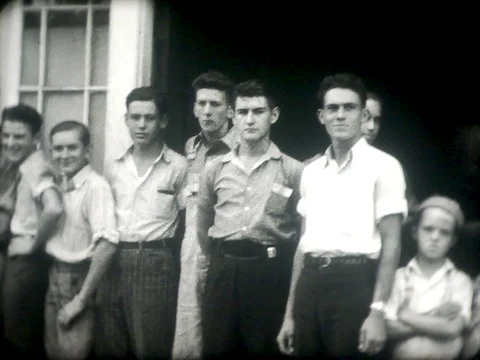 Portrait of Boys - 1930s - Vintage Stock Footage