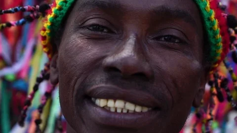 Portrait of Brazilian Guy from Bahia, Salvador Stock Footage