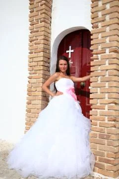Portrait of a bride Stock Photos