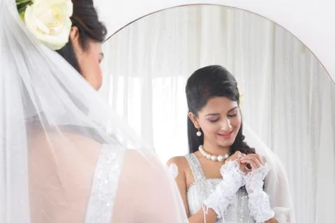 Portrait of a Bride Stock Photos