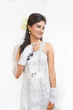 Portrait of a Bride Stock Photos