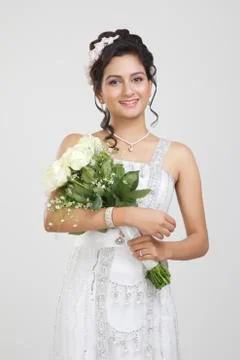 Portrait of a Bride Stock Photos