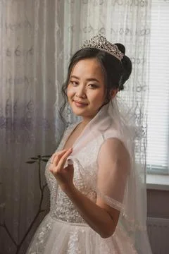 Portrait of a bride Stock Photos