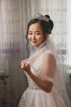 Portrait of a bride Stock Photos