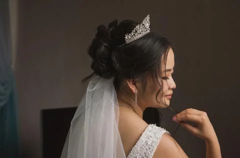Portrait of a bride Stock Photos