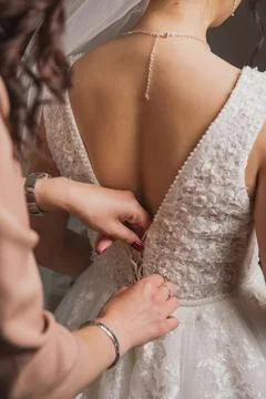 Portrait of a bride Stock Photos