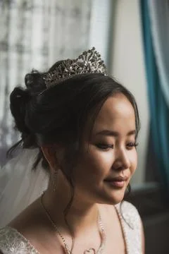 Portrait of a bride Stock Photos