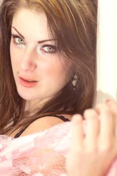 Portrait of a brunette Stock Photos