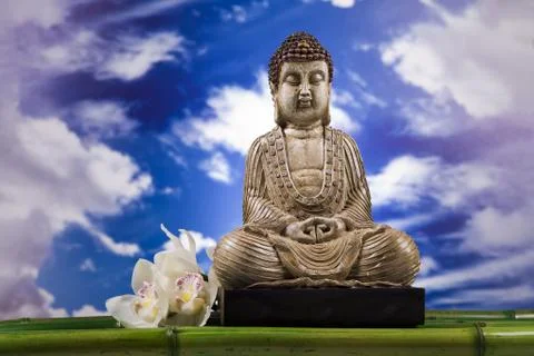 Portrait of Buddha Stock Photos