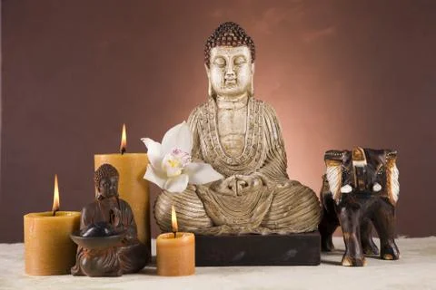 Portrait of Buddha Stock Photos