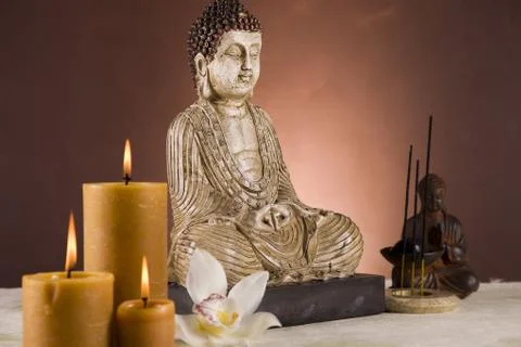Portrait of Buddha Stock Photos