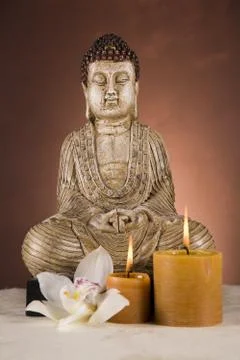 Portrait of Buddha Stock Photos