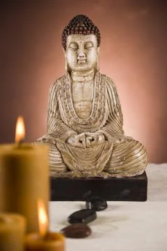 Portrait of Buddha Stock Photos
