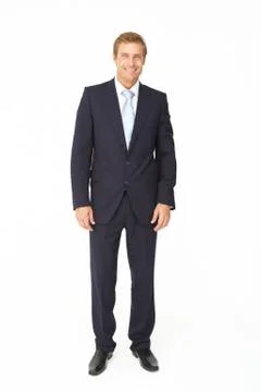 Portrait of business man in suit Stock Photos