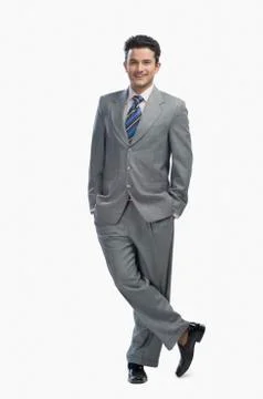 Portrait of a businessman smiling Stock Photos