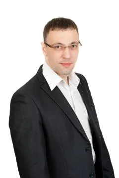 Portrait of a businessman in studio Stock Photos