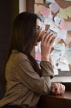 A portrait in the cafeteria Stock Photos