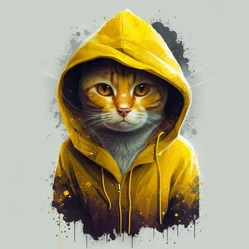 Portrait of a cat Stock Illustration