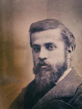 Portrait of Catalan architect Antoni Gaudi, 1852-1926. Stock Photos