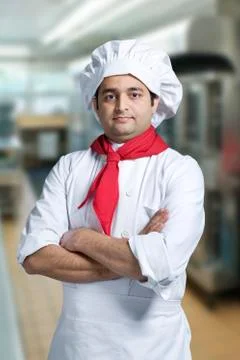 Portrait of a chef Stock Photos