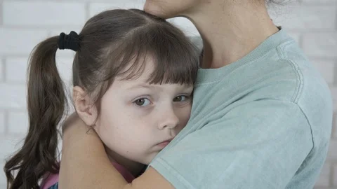 Portrait of a child in depression. Stock Footage 106899594