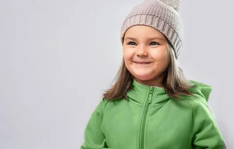 Portrait of a child in hat Stock Photos