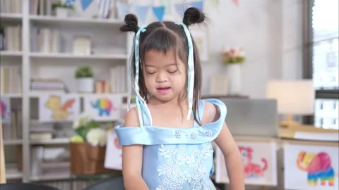 Portrait of children doing learning activities in the classroom Stock Footage 308054116