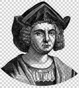 Portrait of Christopher Columbus Stock Photos