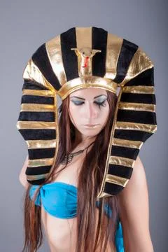 Portrait of cleopatra Stock Photos