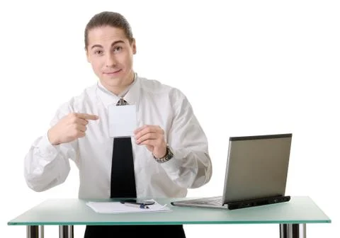 Portrait of a clerk Stock Photos