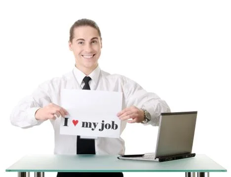 Portrait of a clerk Stock Photos