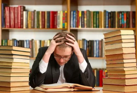 Portrait of clever student Stock Photos