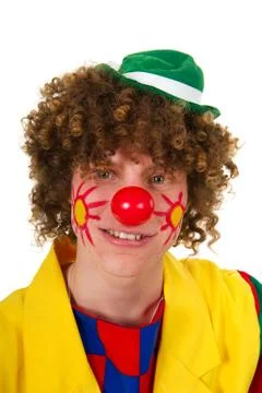 Portrait of a clown Foto stock