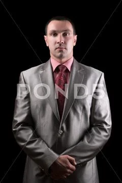 Portrait of a confident businessman. Isolated Stock Photos