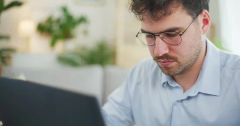 Portrait of Confident Computer Programmer Stock Footage 275823874