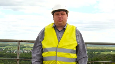Portrait Of Construction Worker On Building Site Stock Footage 111880286