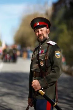 Portrait of cossack 写真素材