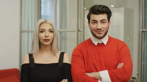 Portrait of a couple Stock Footage 99940616