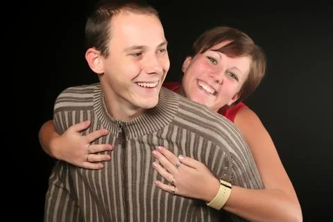 Portrait of a couple Stock Photos
