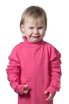 Portrait of a crying child Stock Photos