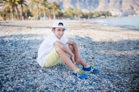 Portrait of a cute boy Stock Photos