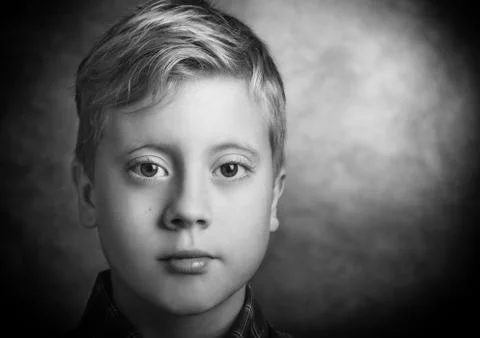 Portrait of a cute boy Stock Photos