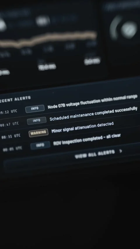 Portrait dashboard combines a performance chart Stock Footage 342483022
