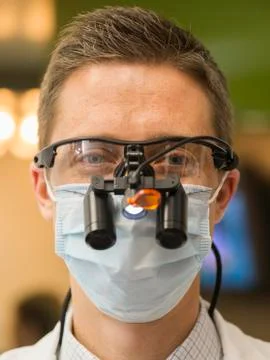 Portrait of dentist Foto stock