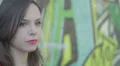 portrait of depressed woman with a red shirt is crying HD Footage