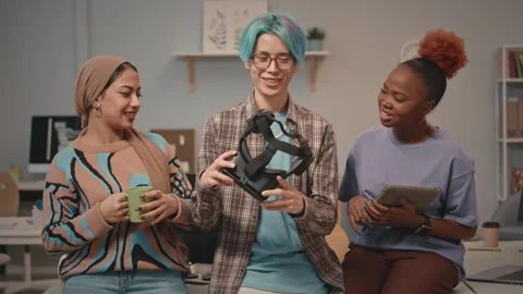 Portrait of Diverse IT Students Stock Footage 241273730