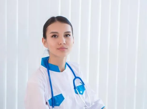 Portrait of a doctor Stock Photos