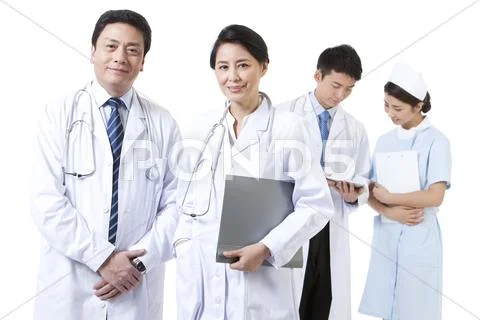 Portrait Of Doctors And Nurse At Work