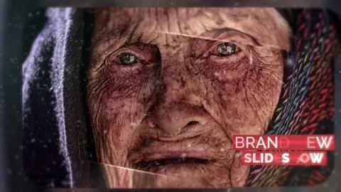 Portrait Documentary Slideshow After Effects stock
